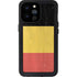Belgium Flag Distressed iPhone 14 Pro Max Waterproof Case